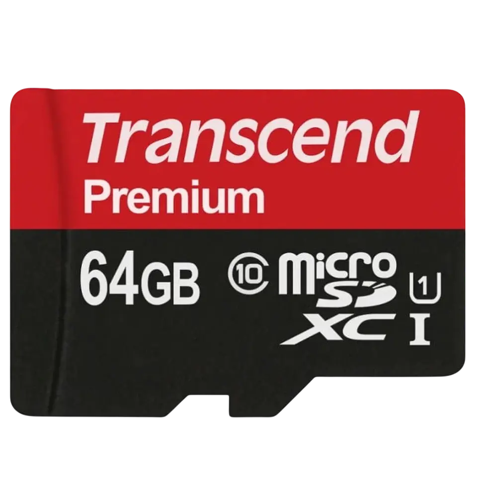 Transcend TS64GUSDU1 64 GB Clase 10 UHS-I U1 MLC NAND Negro / Rojo 1