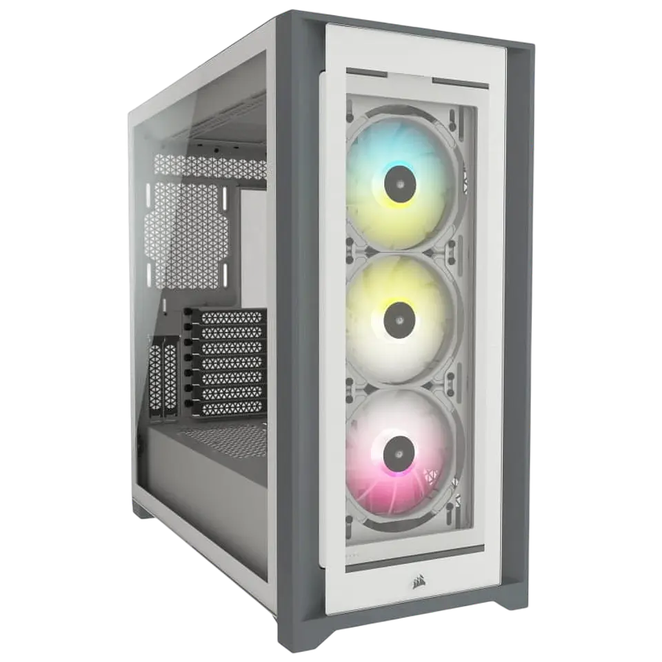 Corsair iCUE 4000X RGB Midi Tower Blanco 1
