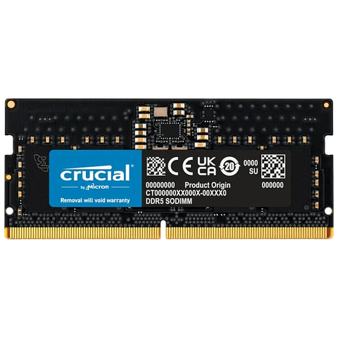 Crucial CT16G48C40S5 8GB DDR5 SODIMM 4800 MHz CL40
