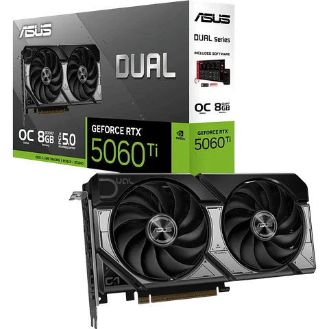 ASUS Dual -RTX5060TI-O8G NVIDIA GeForce RTX 5060 Ti 8 GB GDDR7