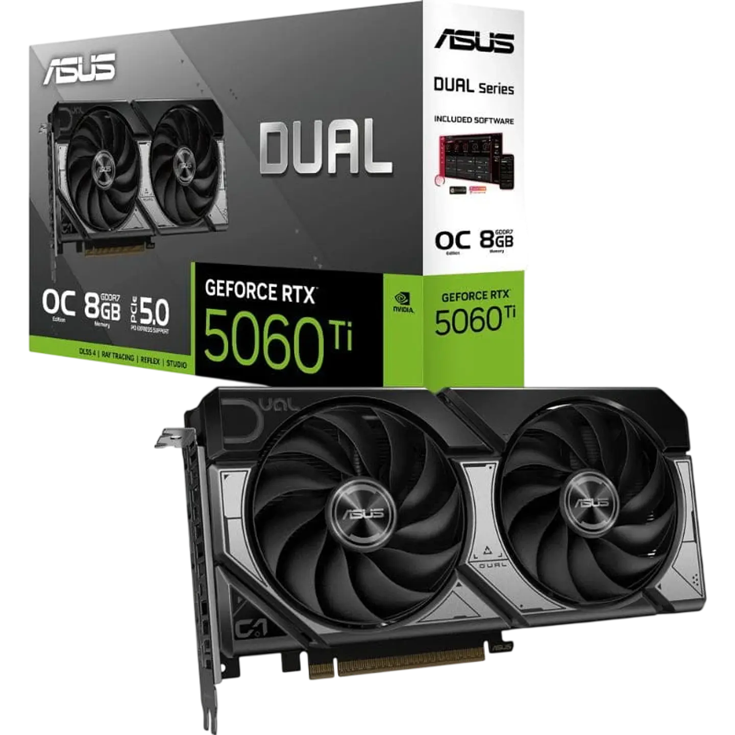 ASUS Dual -RTX5060TI-O8G NVIDIA GeForce RTX 5060 Ti 8 GB GDDR7 1
