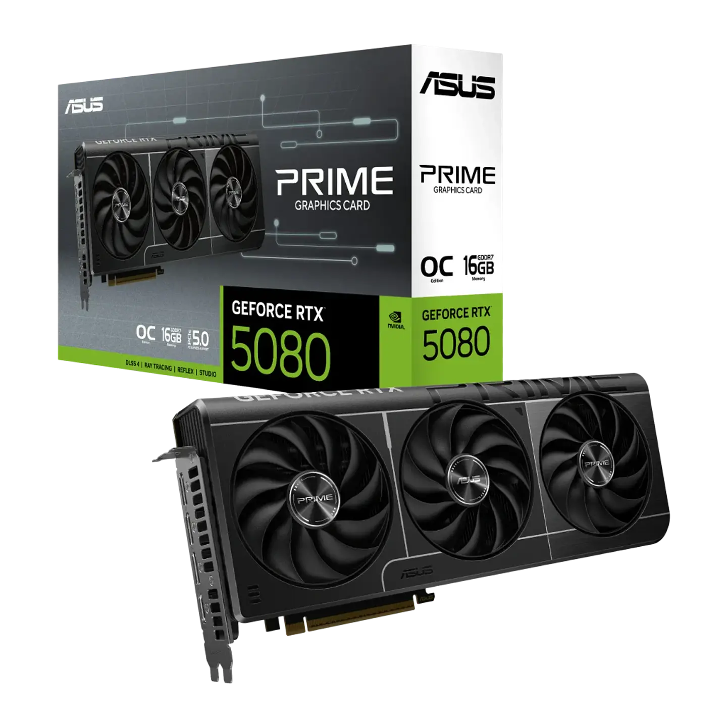Tarjeta gráfica ASUS Prime GeForce RTX 5080 OC 16GB GDDR7 1
