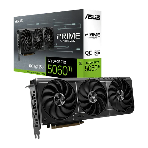 Tarjeta gráfica ASUS Prime GeForce RTX 5060 Ti OC 16GB GDDR7