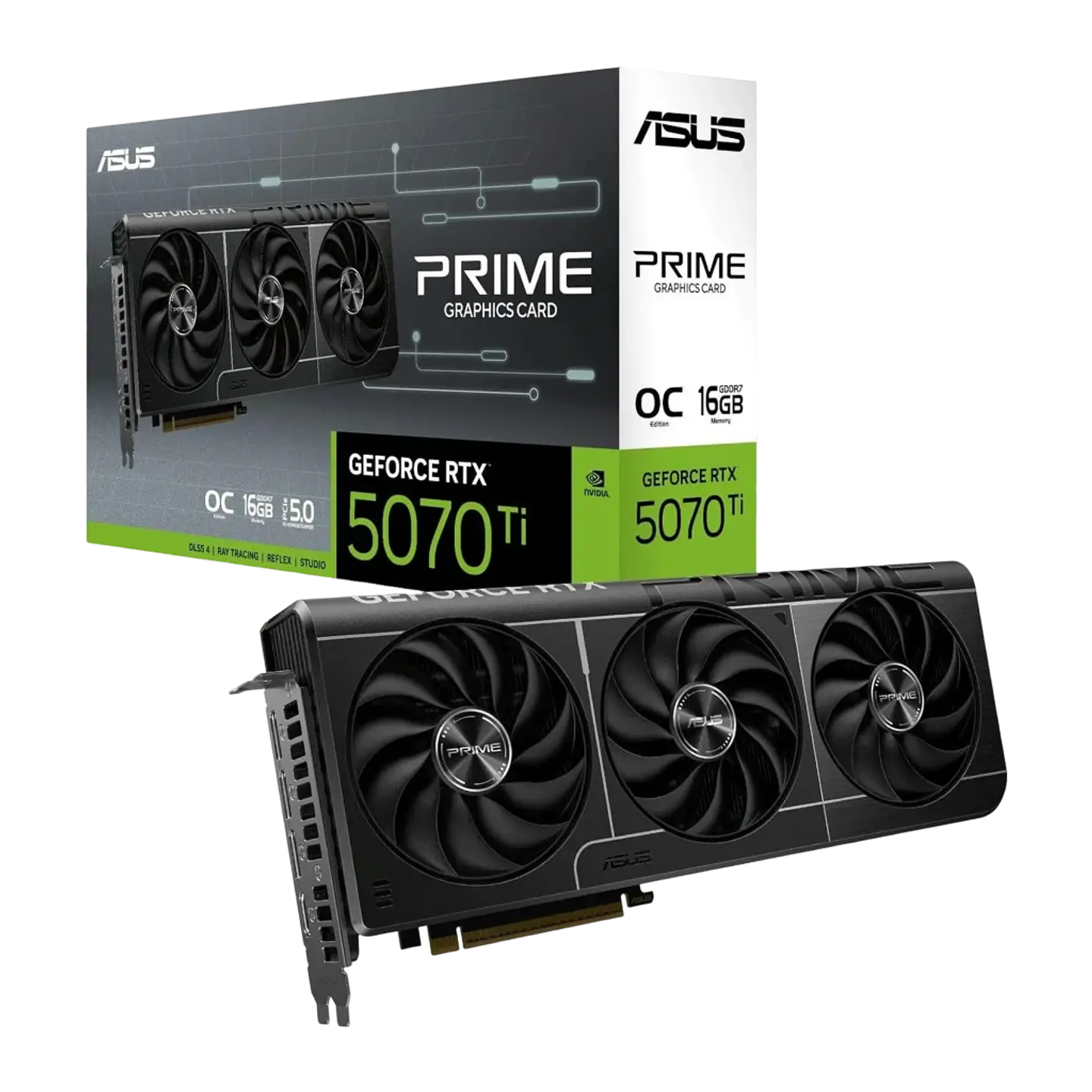 Tarjeta gráfica ASUS Prime GeForce RTX 5070 Ti OC 16GB GDDR7 1