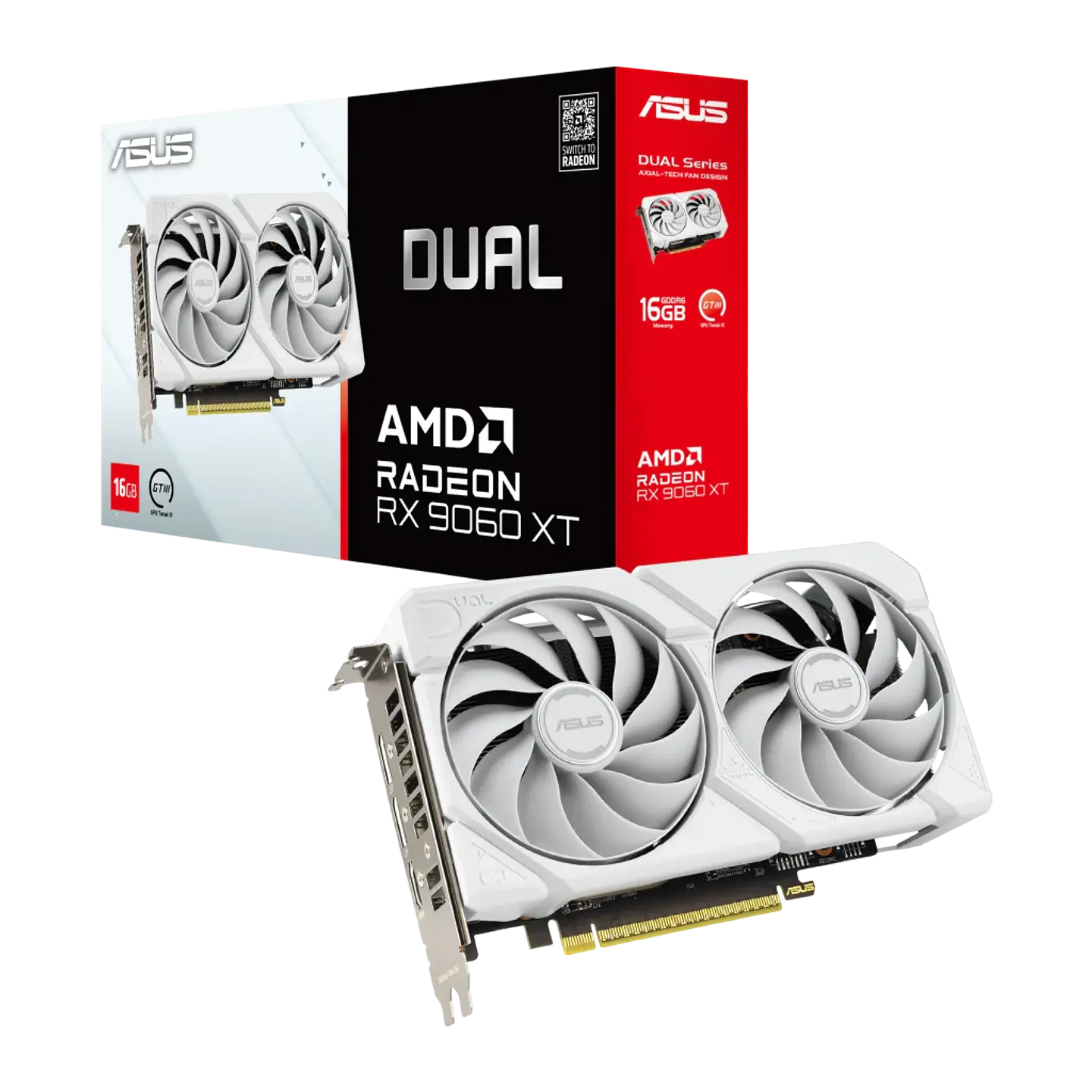 Tarjeta gráfica ASUS Dual Radeon RX 9060 XT 16GB GDDR6 1