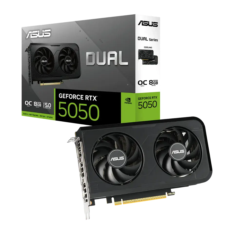 Tarjeta gráfica ASUS Dual GeForce RTX 5050 OC 8GB GDDR6 1