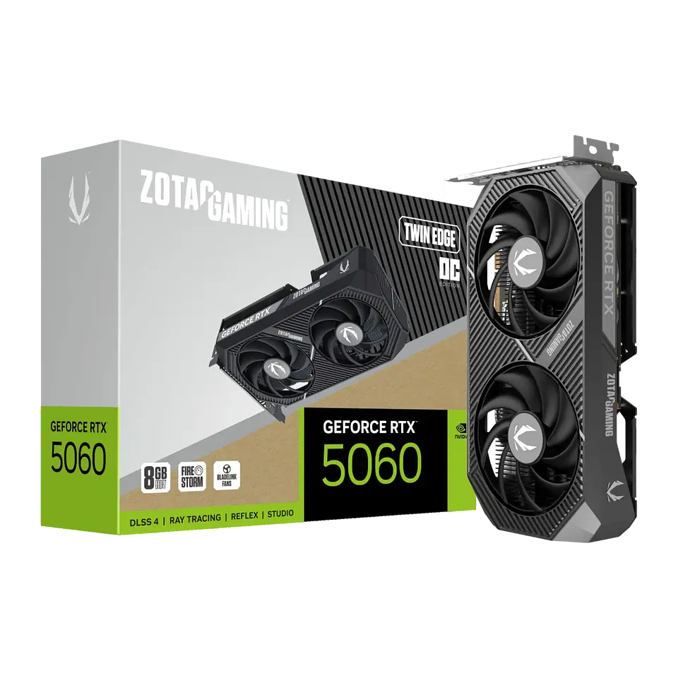 Tarjeta gráfica ZOTAC Gaming GeForce RTX 5060 Twin Edge OC 1