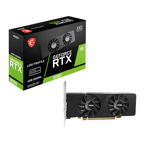 Tarjeta gráfica MSI GeForce RTX 3050 LP E 6G OC 6GB GDDR6
