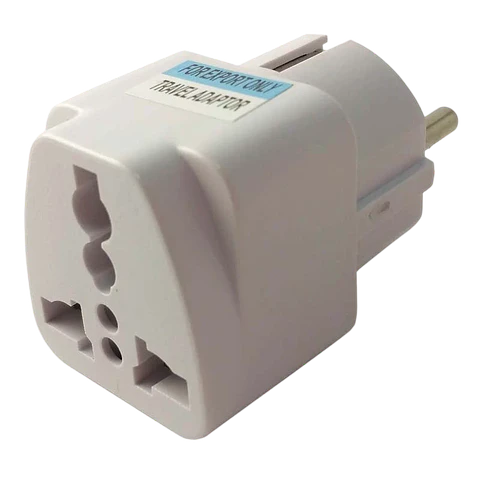 Adaptador de viaje - Pines Reino Unido a Europeo