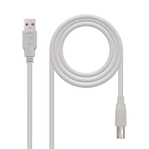 Nanocable - Cable USB 2.0 Impresora 3M Beige