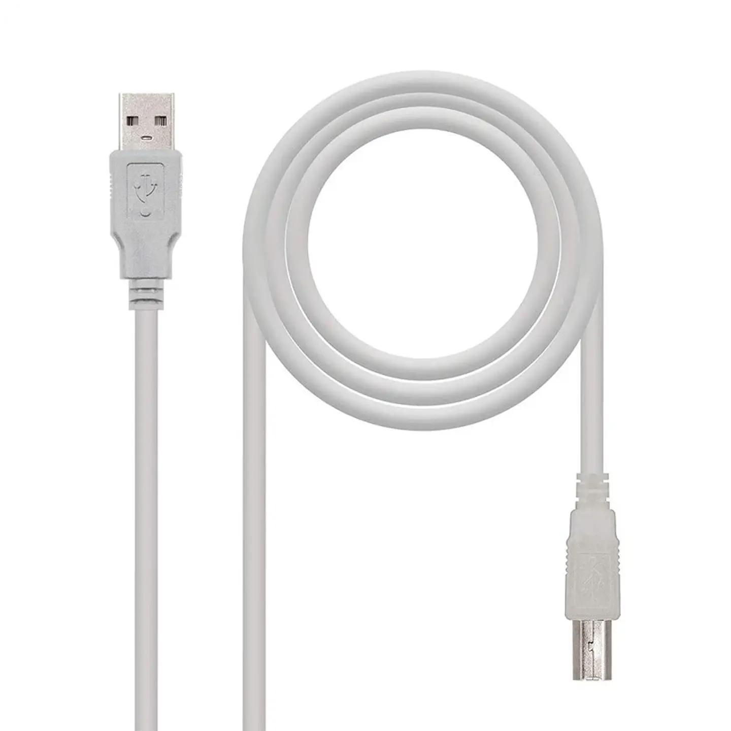 Nanocable - Cable USB 2.0 Impresora 3M Beige 1
