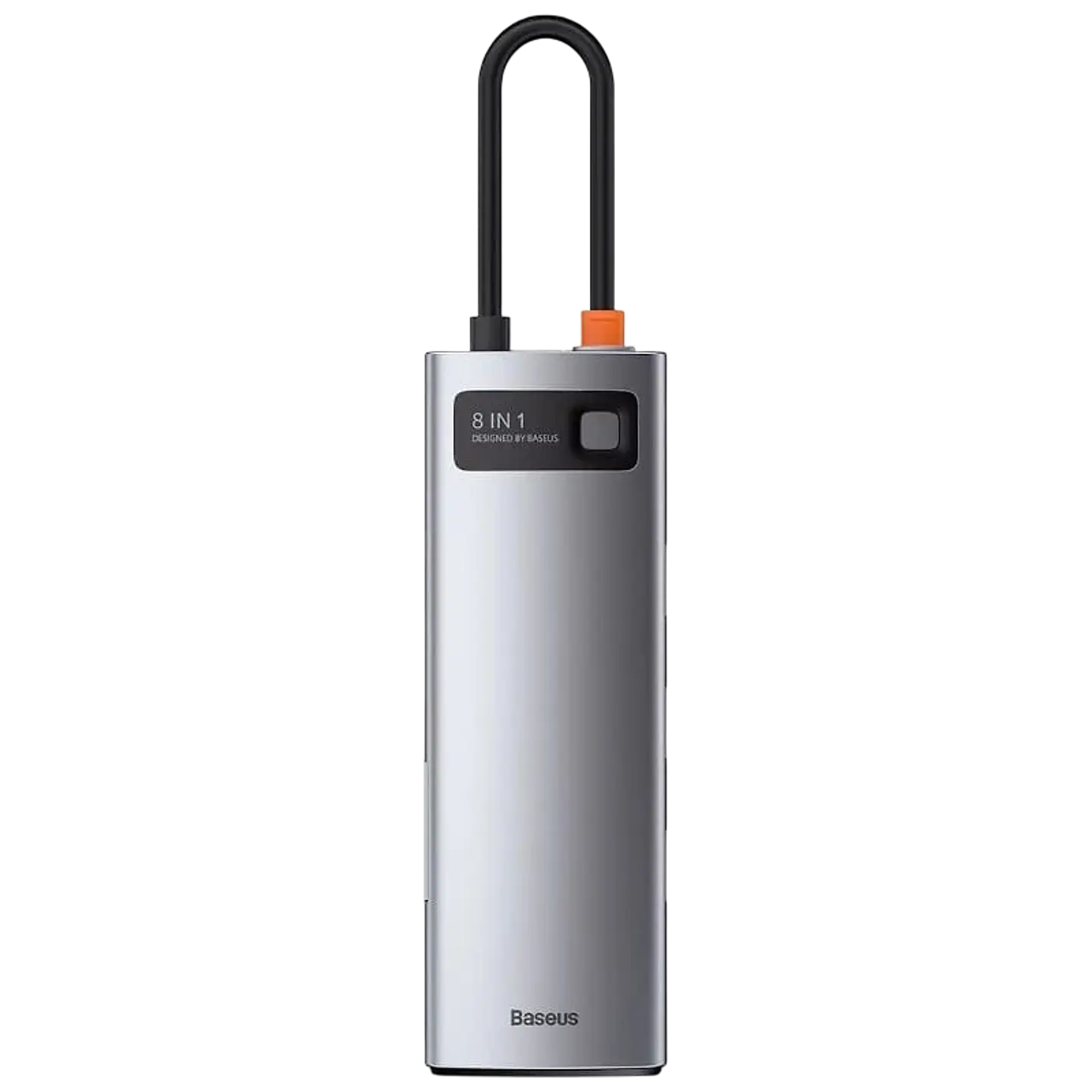 Baseus Hub Metal Gleam 8 en 1 Tipo-C 3x USB 3.0 PD HDMI RJ45 Lector de tarjetas SD MicroSD 1