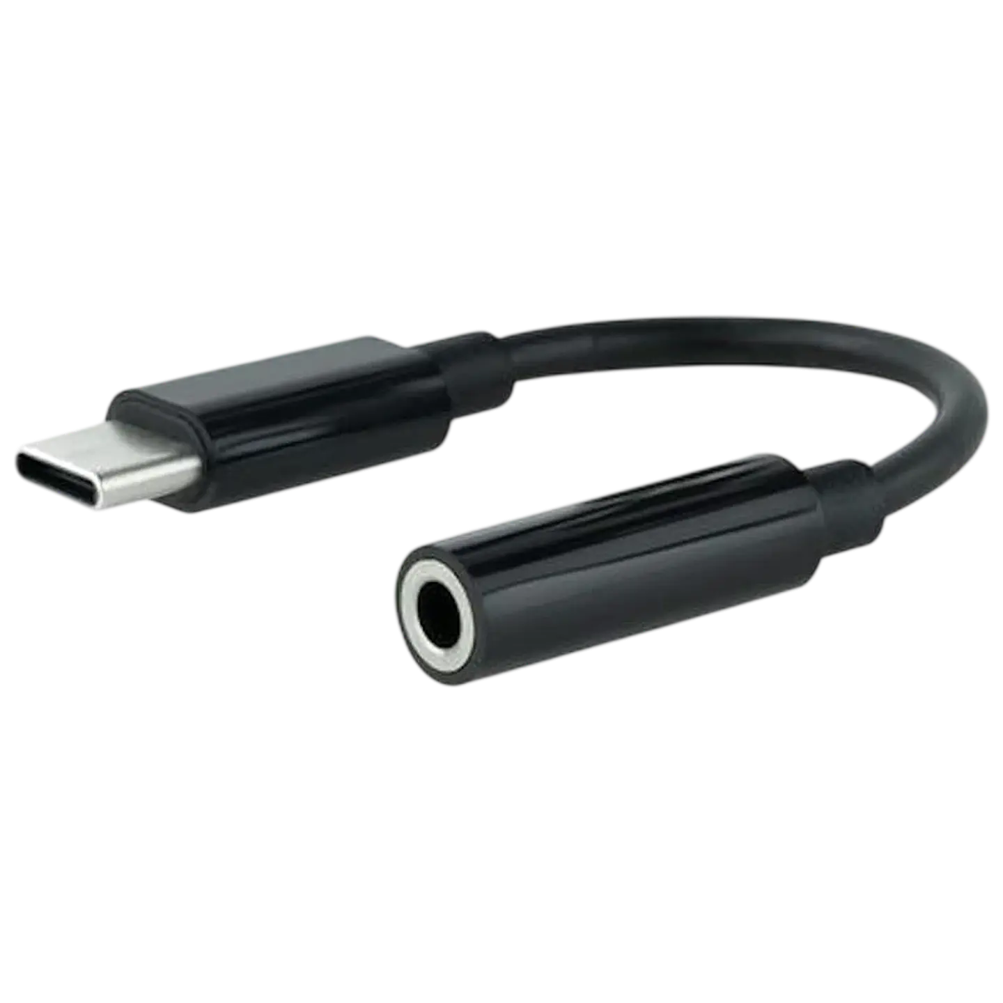 Nanocable Cable Adaptador Audio USB-C a Jack 3.5 Negro 11cm 1