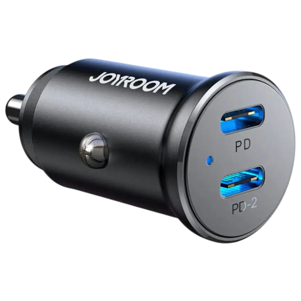 Joyroom JR-CCN06 Dual USB-C Mini Metal - Cargador de coche 1