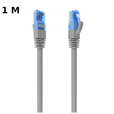 Cable de Red RJ45 Cat6 UTP CCA AWG26 hasta 1000Mbps 1m Aisens A135-0775 Gris