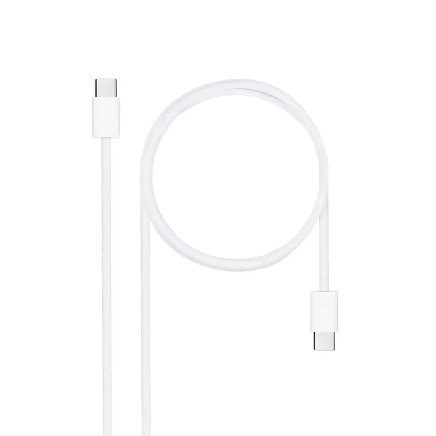 Nanocable Cable USB-C 2.0 60W 3A, USB-C/M-USB-C/M Blanco 1
