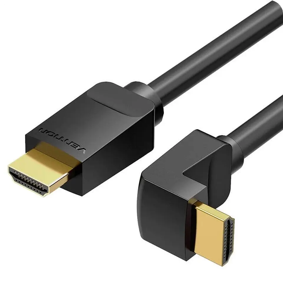 Vention AARBI 90° 3m Negro - Cable HDMI 2.0 1
