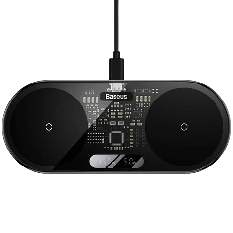Baseus Dual USB-C 20W - Cargador Inalámbrico