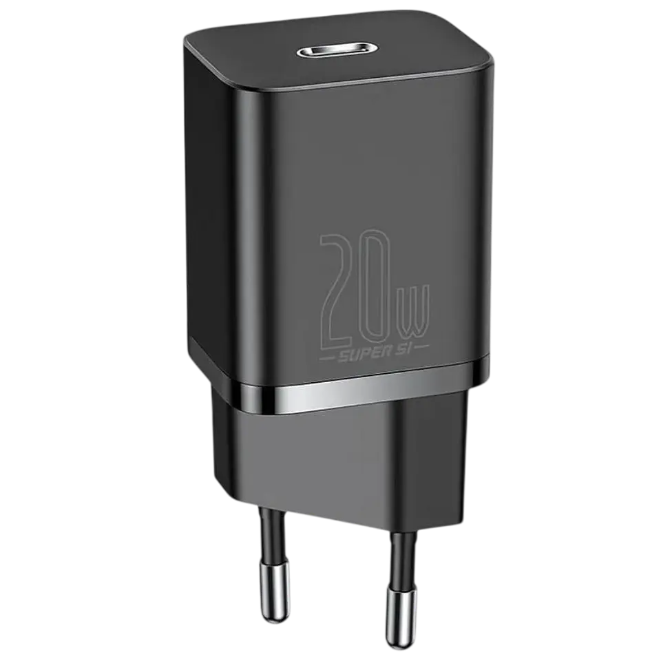 Baseus Super Si Quick Charger 1C 20W Negro - Cargador de pared 1