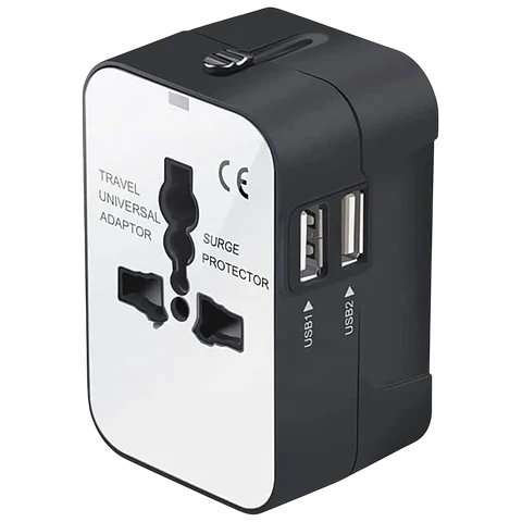 Adaptador de viaje universal 2x USB