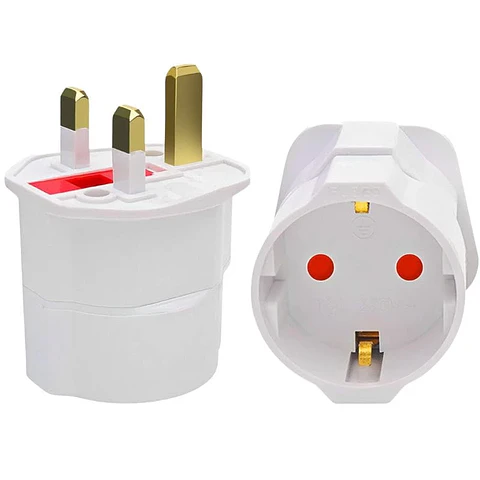 Adaptador enchufe UK a Europeo