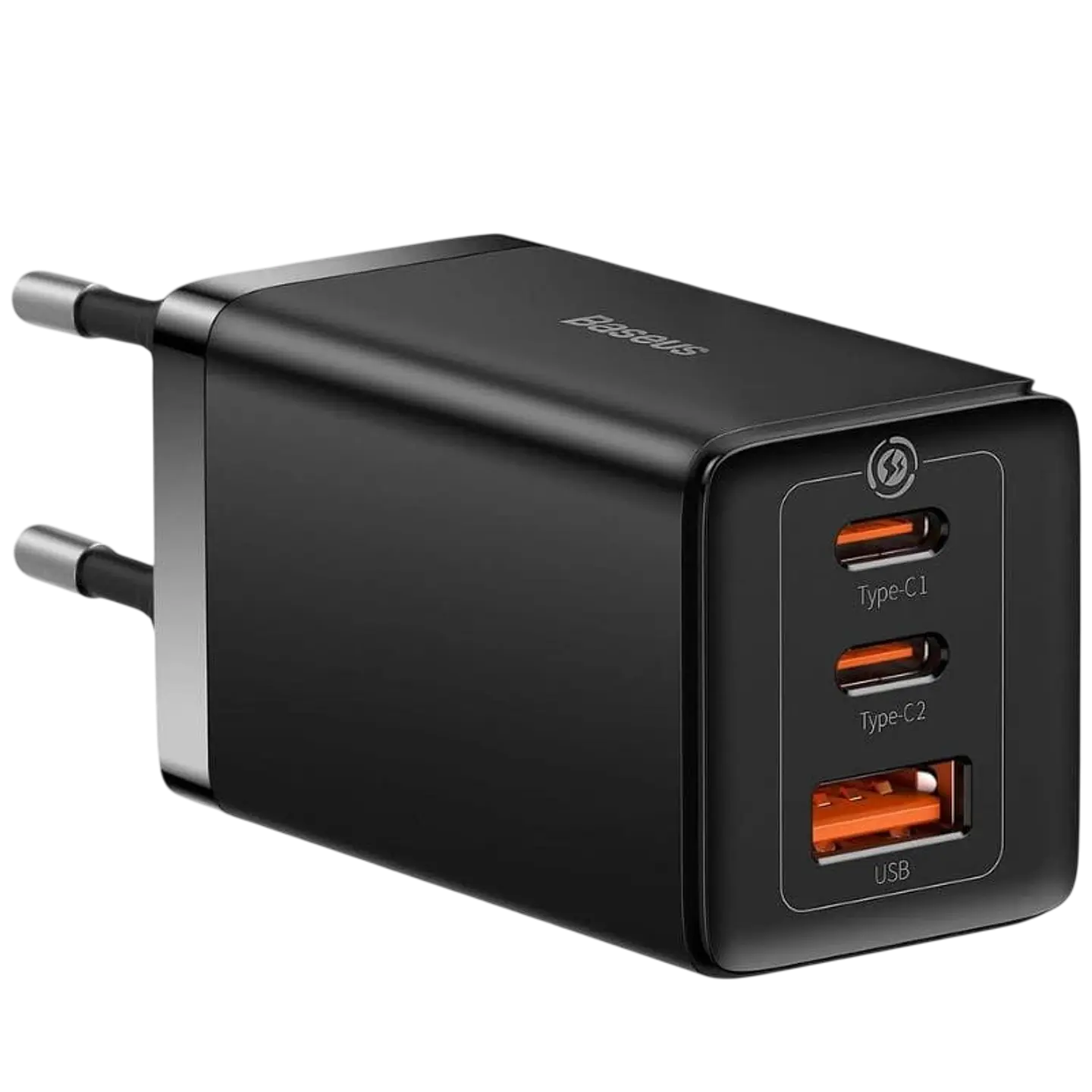 Baseus GaN5 Pro 65W - Cargador de pared 2xUSB-C 1xUSB-A Negro 1