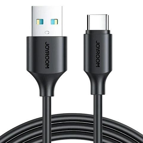 Joyroom Cable USB‑A a USB‑C 3 A 1 m, Negro