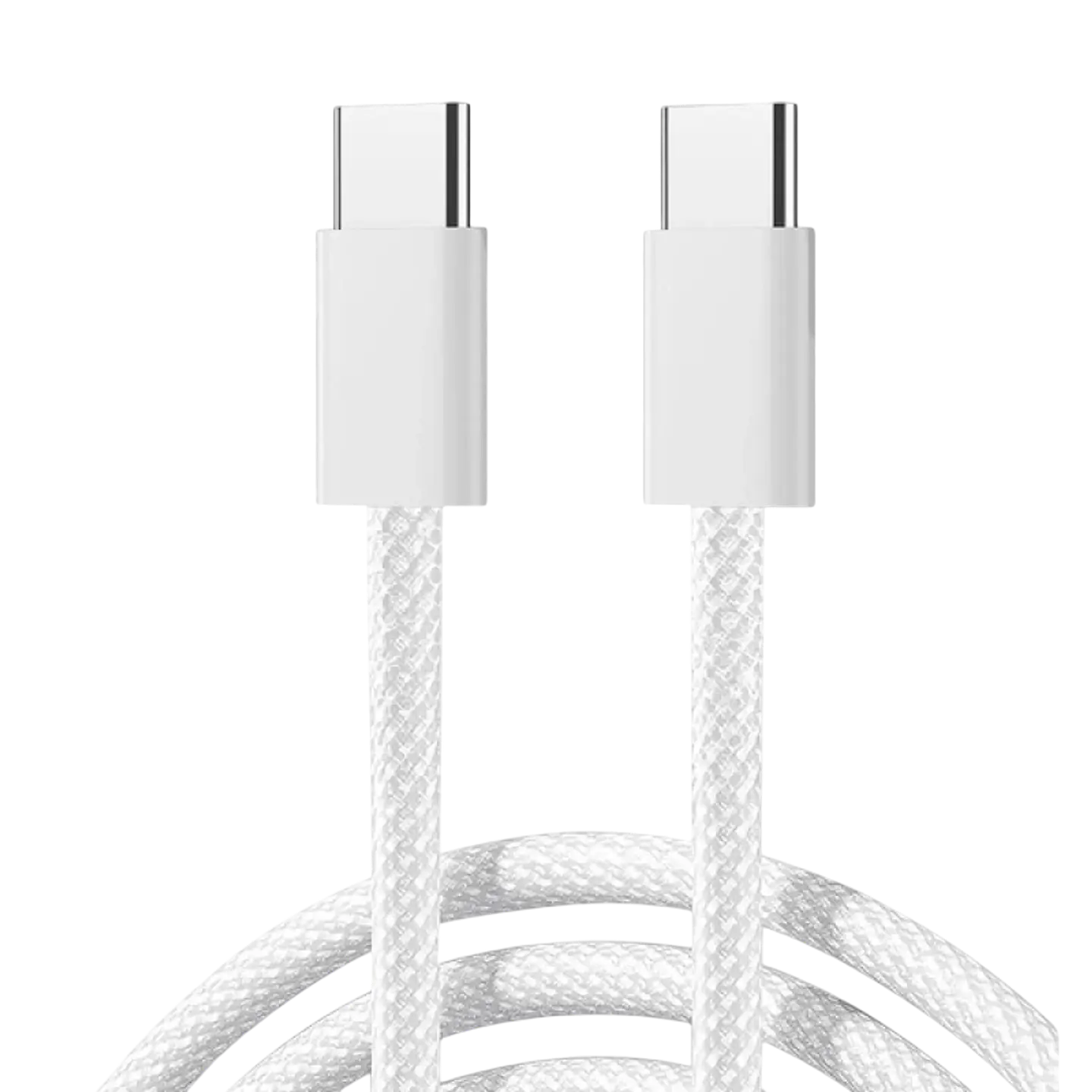 Joyroom Cable trenzado Ben Series 60 W USB‑C a USB‑C 1 m (Blanco) 1