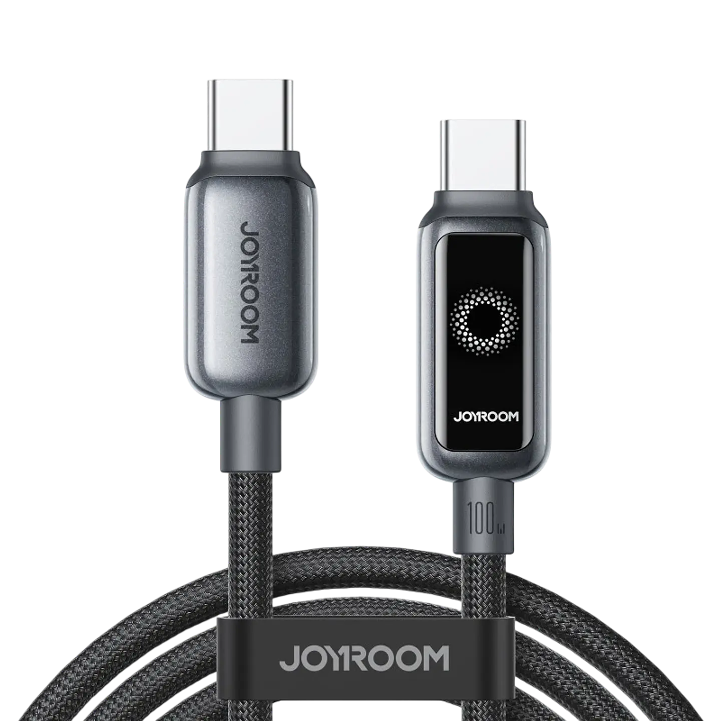 Joyroom Cable Intelligent Power‑Off 100 W USB‑C a USB‑C 1,2 m, Negro 1