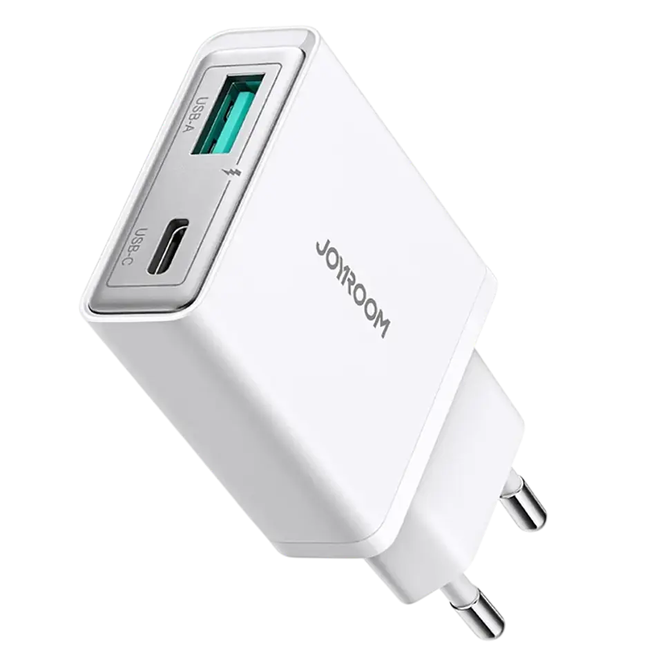Cargador Joyroom Super Slim 20W con puertos USB-C +y USB-A 1