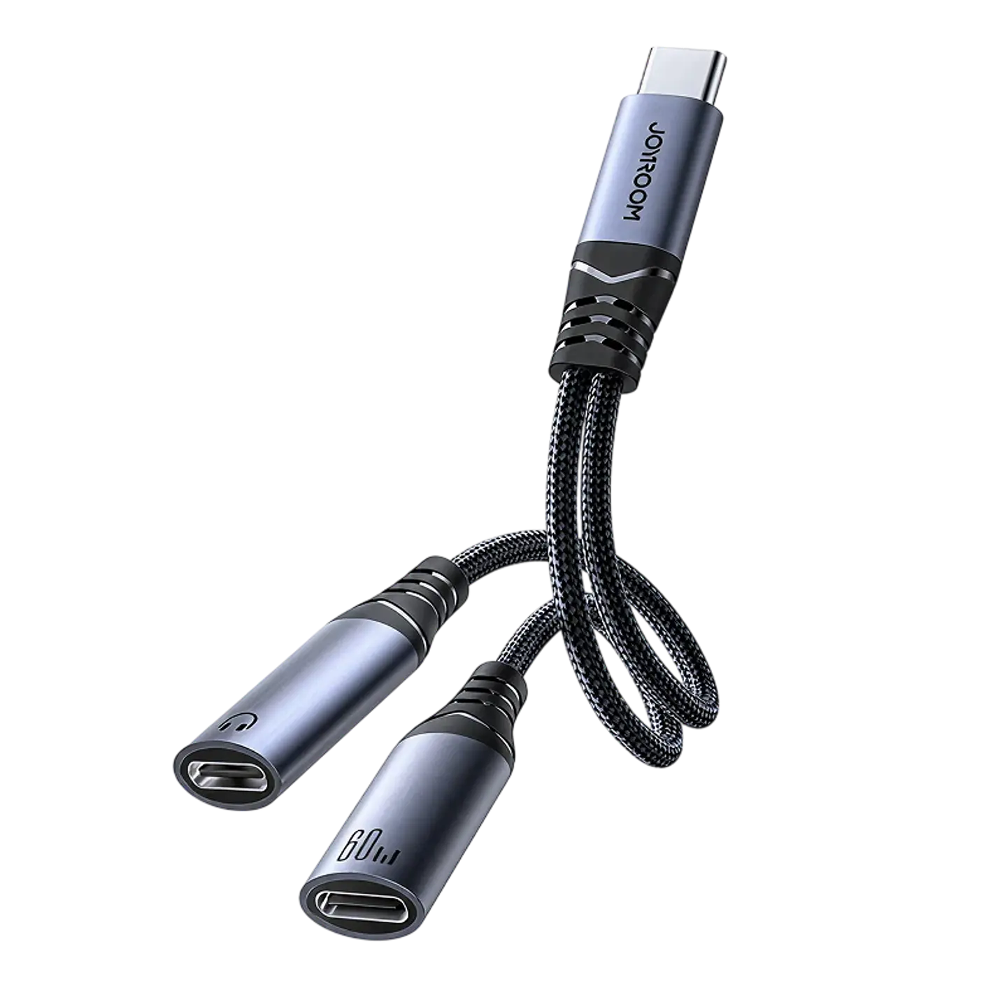 Adaptador Joyroom 2 en 1 de USB-C a 2x USB-C 1