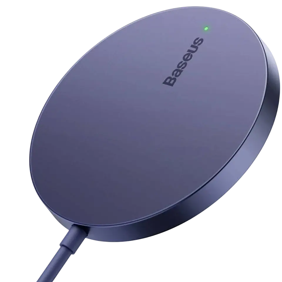 Baseus Simple Mini 3 15W Malva - Cargador inalámbrico 1