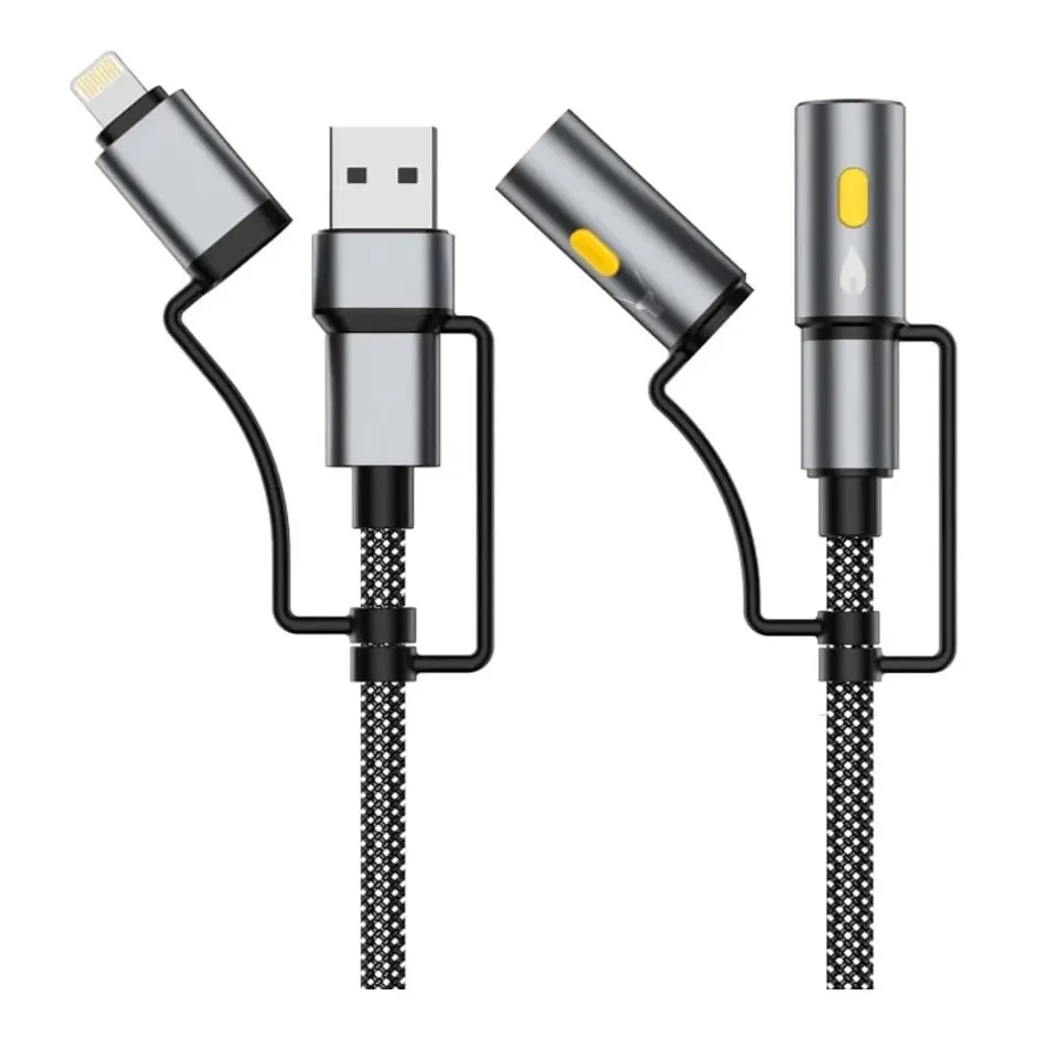 Cable Ultra-Resistente Carga Rápida 6 en 1 240W USB-C/A/Lightning 1
