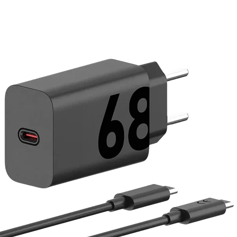 Motorola TurboPower 68W EU Carga rápida - Cargador Universal con cable 1m Negro