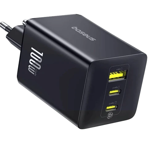 Baseus EnerFill FE11 2xUSB-C + USB-A 100W Negro