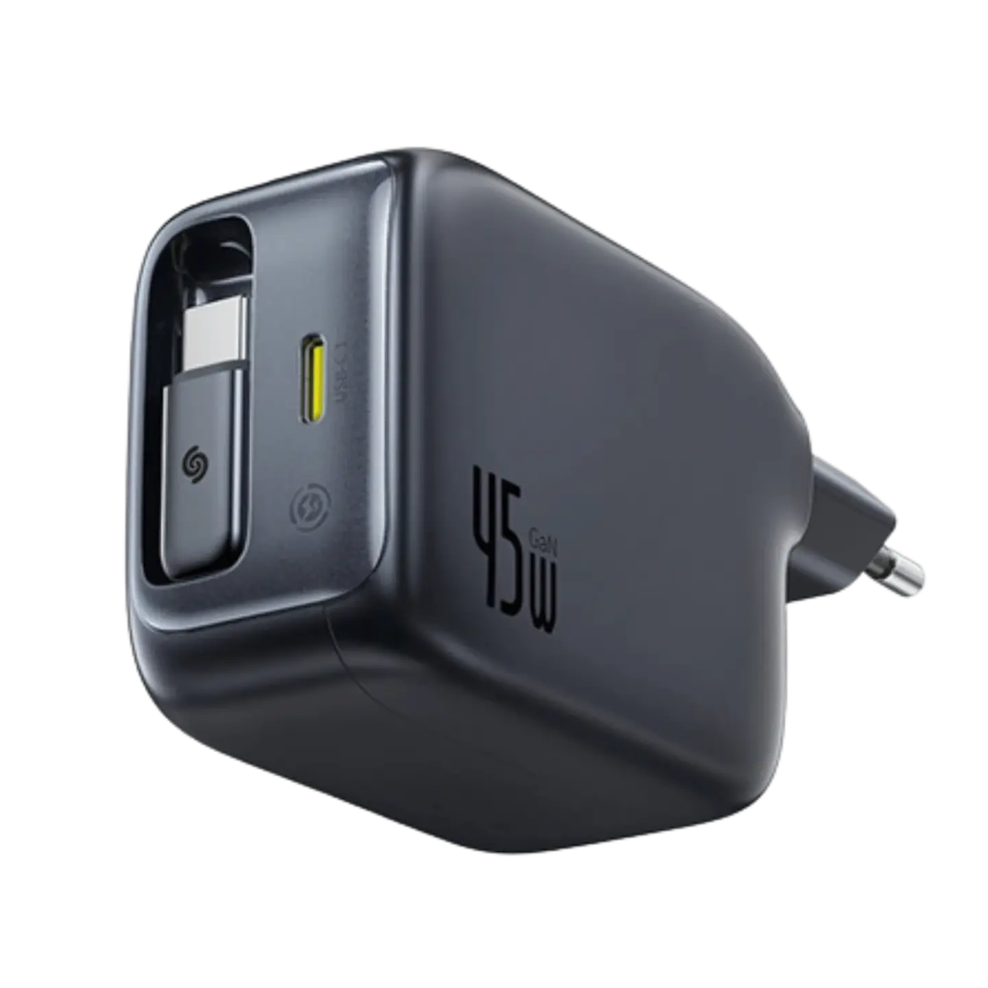 Baseus EnerCore CJ11 USB-C 45W- Cargador de pared con cable retráctil 1