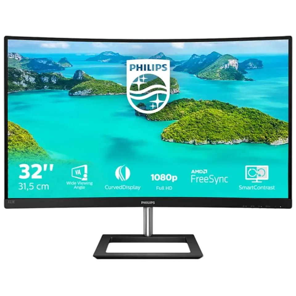 Philips E-Line 322E1C 31.5 FullHD VA Curvo FreeSync Negro 1