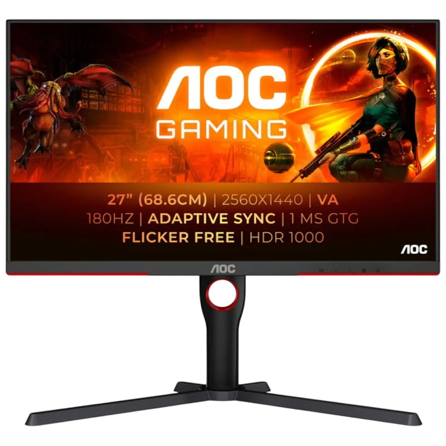 AOC G3 Q27G3XMN/BK 27 2K Ultra HD VA 180 Hz Negro 1