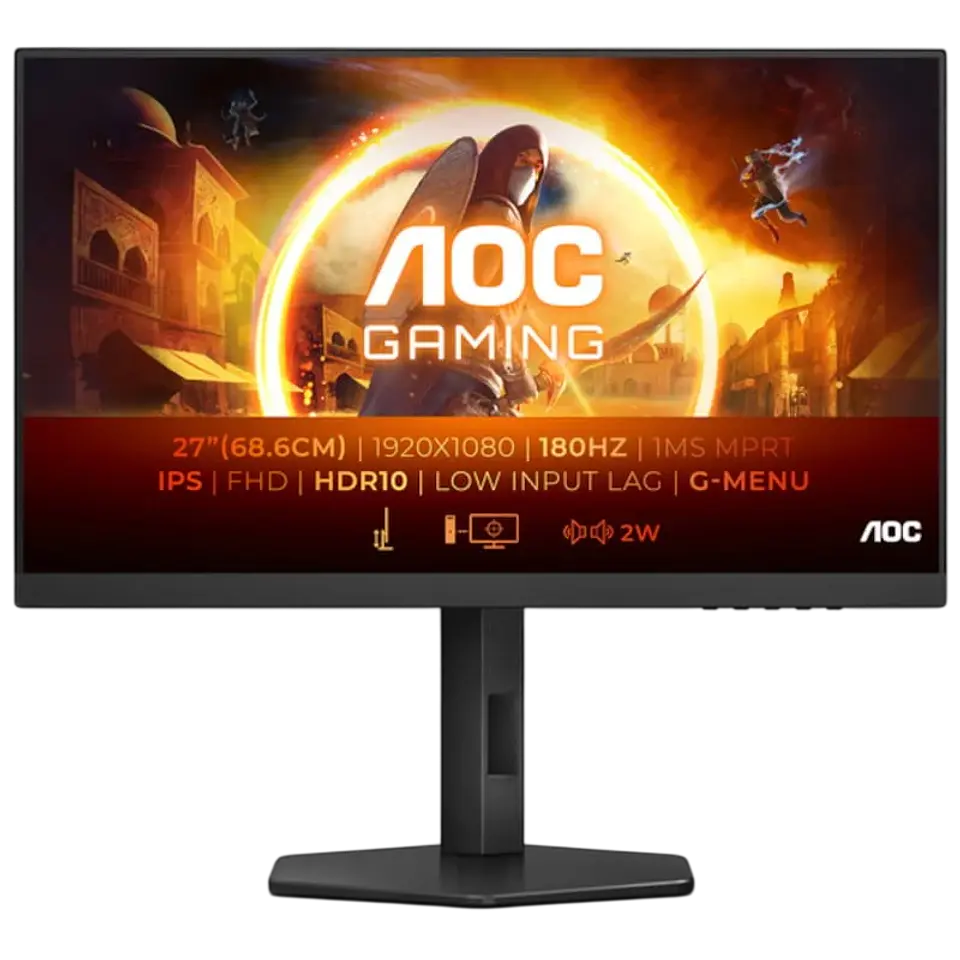 AOC G4 27G4X 27 FullHD IPS G-SYNC 180 Hz Negro 1