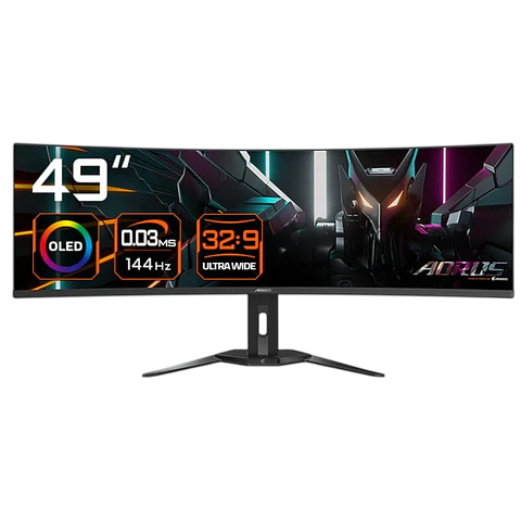 Gigabyte AORUS CO49DQ 49 WDQHD OLED UltraWide Curvo 144 Hz FreeSync Premium Pro Negro
