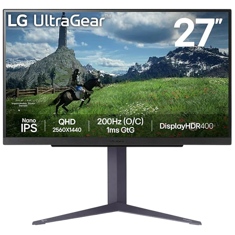 LG 27GS85Q-B 27 2K QHD IPS 200 Hz G-Sync Negro