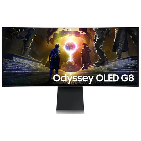 Samsung Odyssey G85SD 34" UWQHD OLED 175Hz FreeSync Curvo Plata