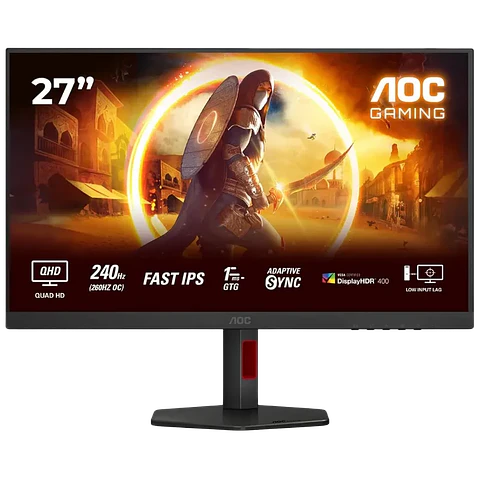 AOC G4 Q27G4ZR pantalla para PC 68,6 cm (27") 2560 x 1440 Pixeles Quad HD LED Negro, Rojo