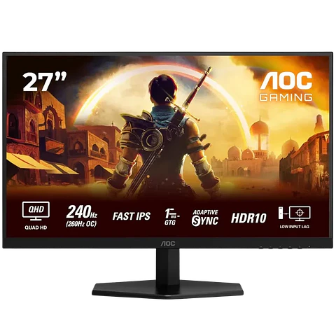 AOC Q27G42ZE 27 Wide Quad HD LCD Fast IPS 240 Hz/260 OC 1 ms Adaptative Sync Negro