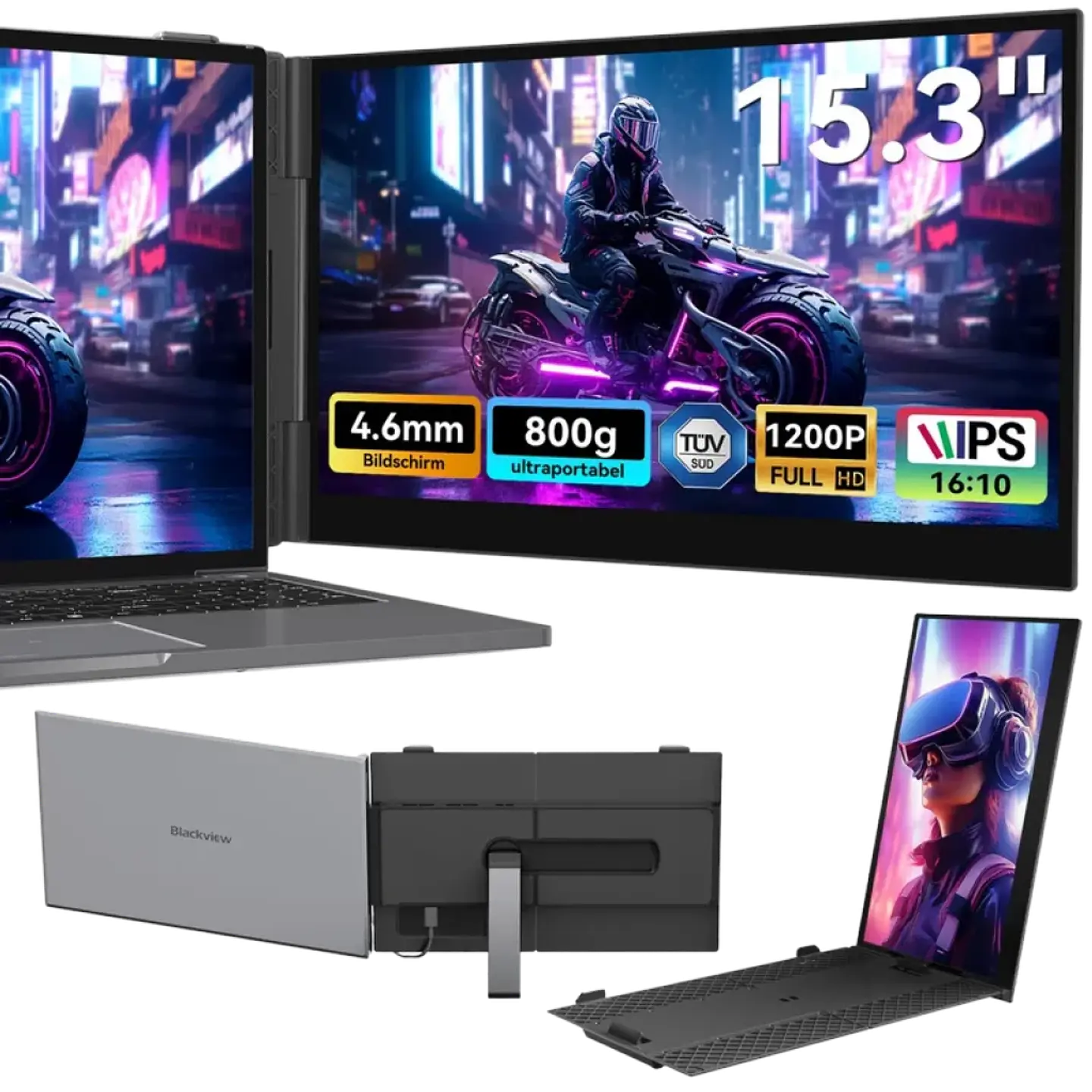 Monitor Portátil Blackview SCM8  15.3''  1080P IPS 1
