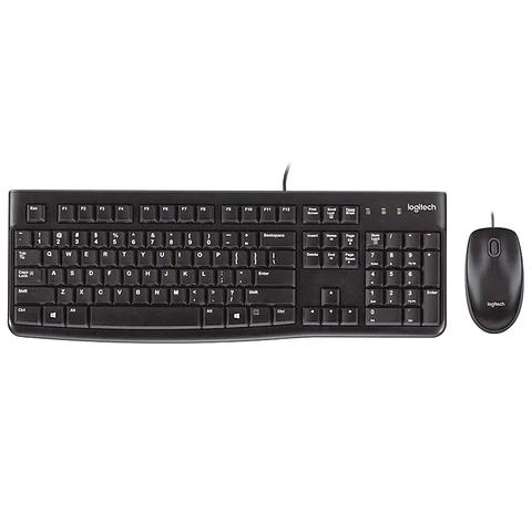 Teclado de Membrana Logitech Desktop MK120 - 1000 DPI