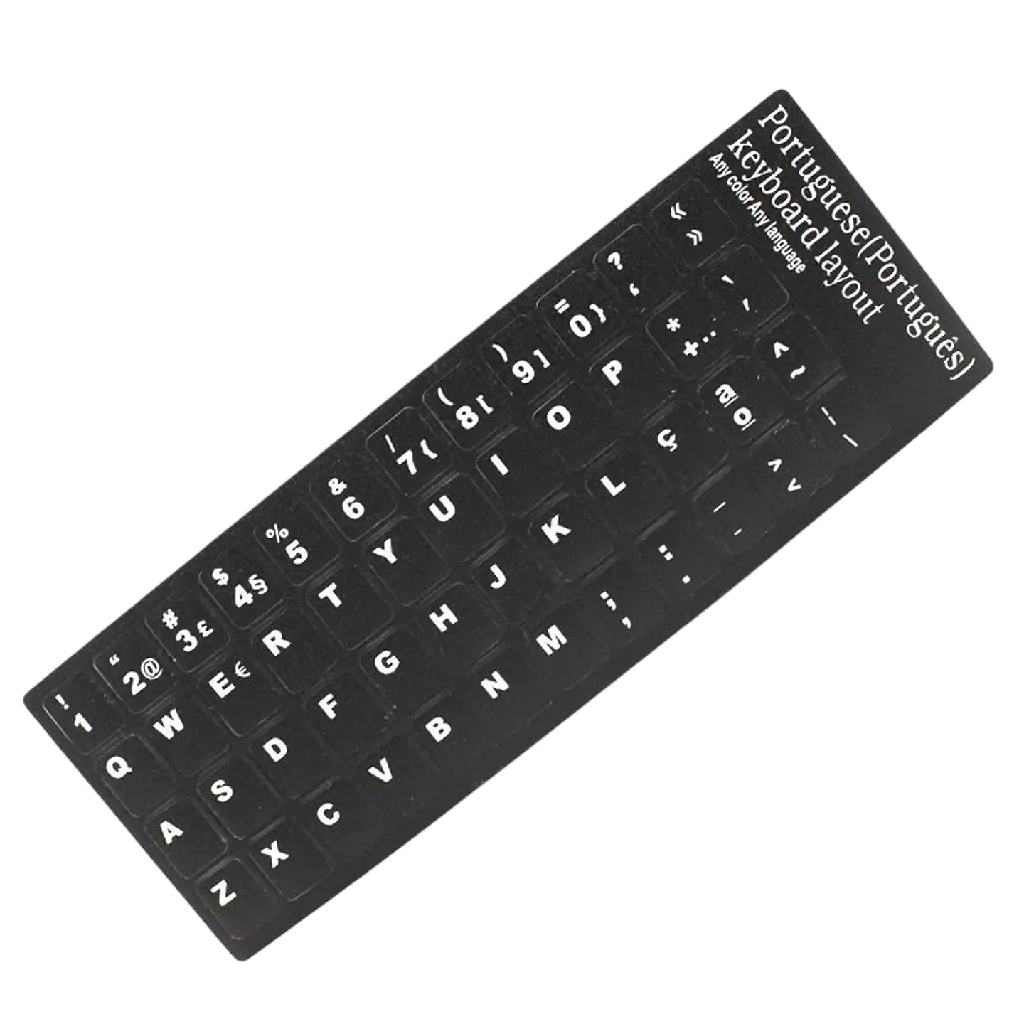 Pegatinas Teclado Portugués Negro 1