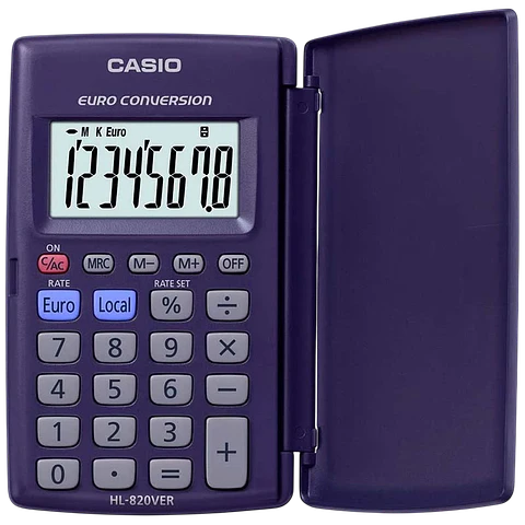 Calculadora portátil Casio HL-820VER Azul