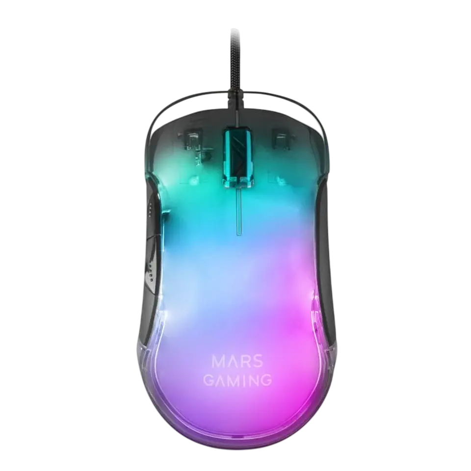 Mars Gaming MMGLOW USB tipo A RGB Chroma Glow - Negro - 12800 DPI 1