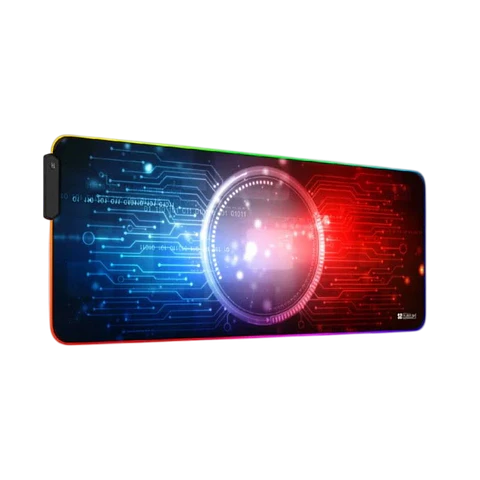 Alfombrilla Subblim Chip LED RGB 9 Colores Negro